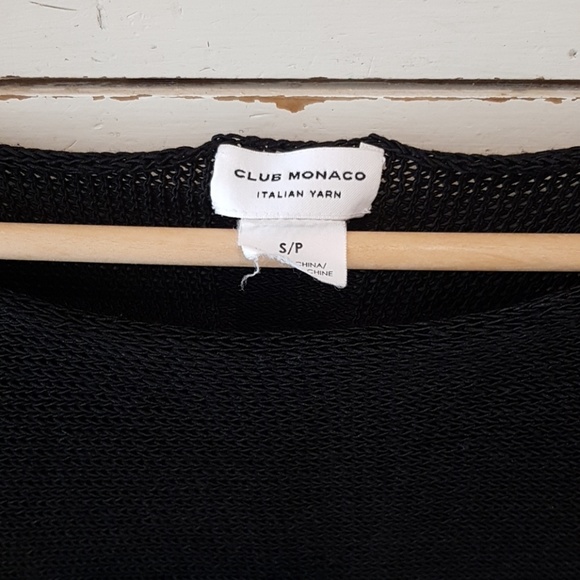 Club Monaco drapey semi-sheer tunic sweater S - Picture 2 of 7